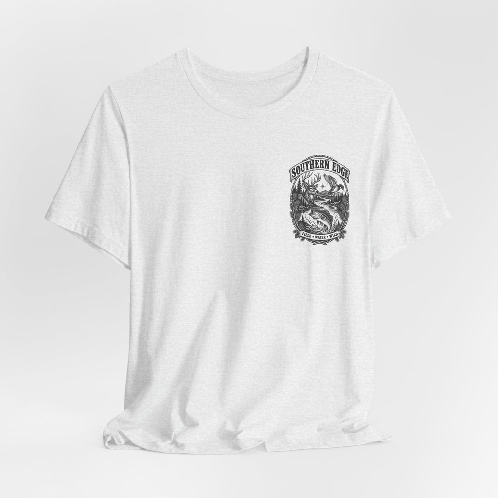 Southern Born Fishing Skull Tee — Vintage Angler Short Sleeve Shirt