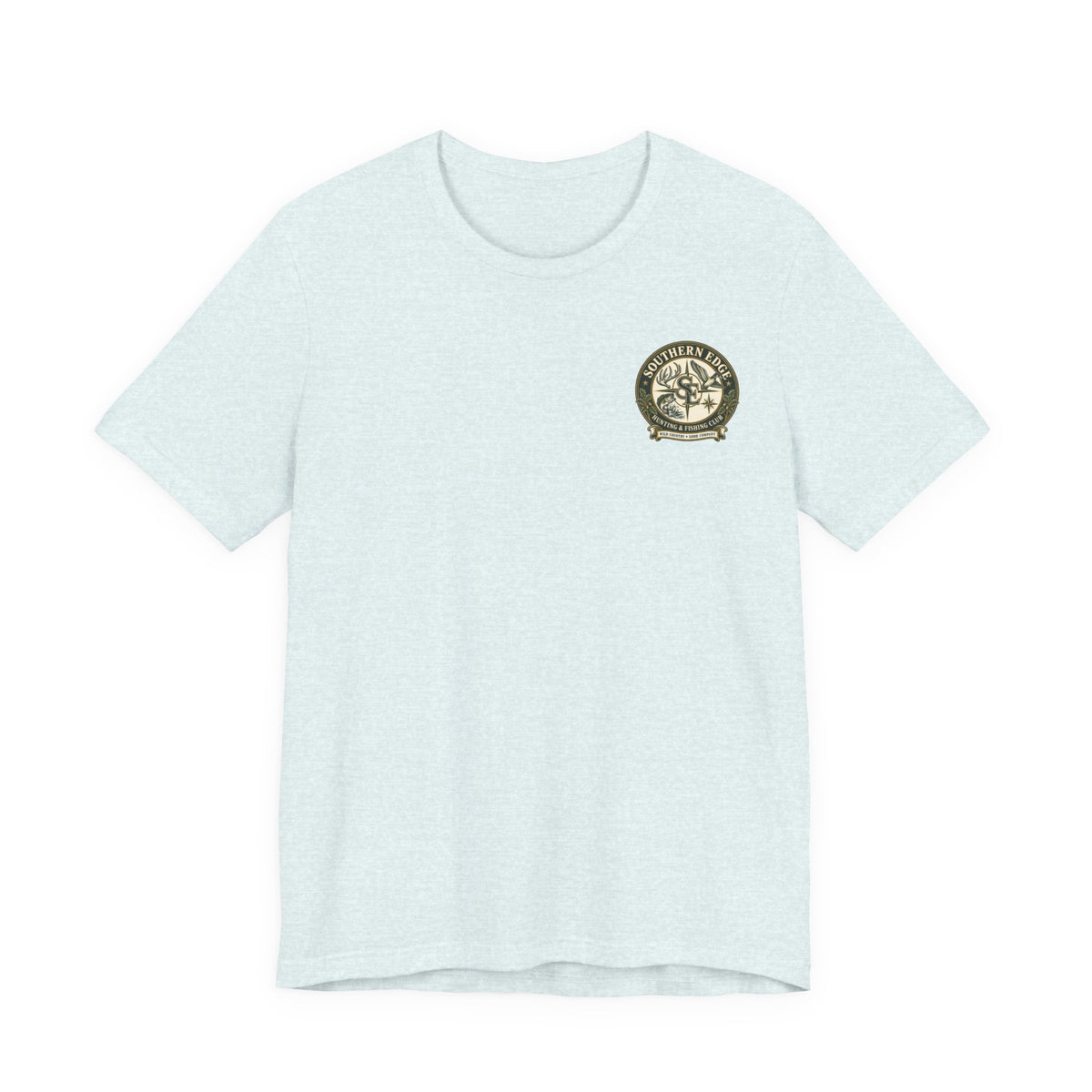 Adventure Patch Tee — 'Campfire Crew' Emblem Short Sleeve T-Shirt