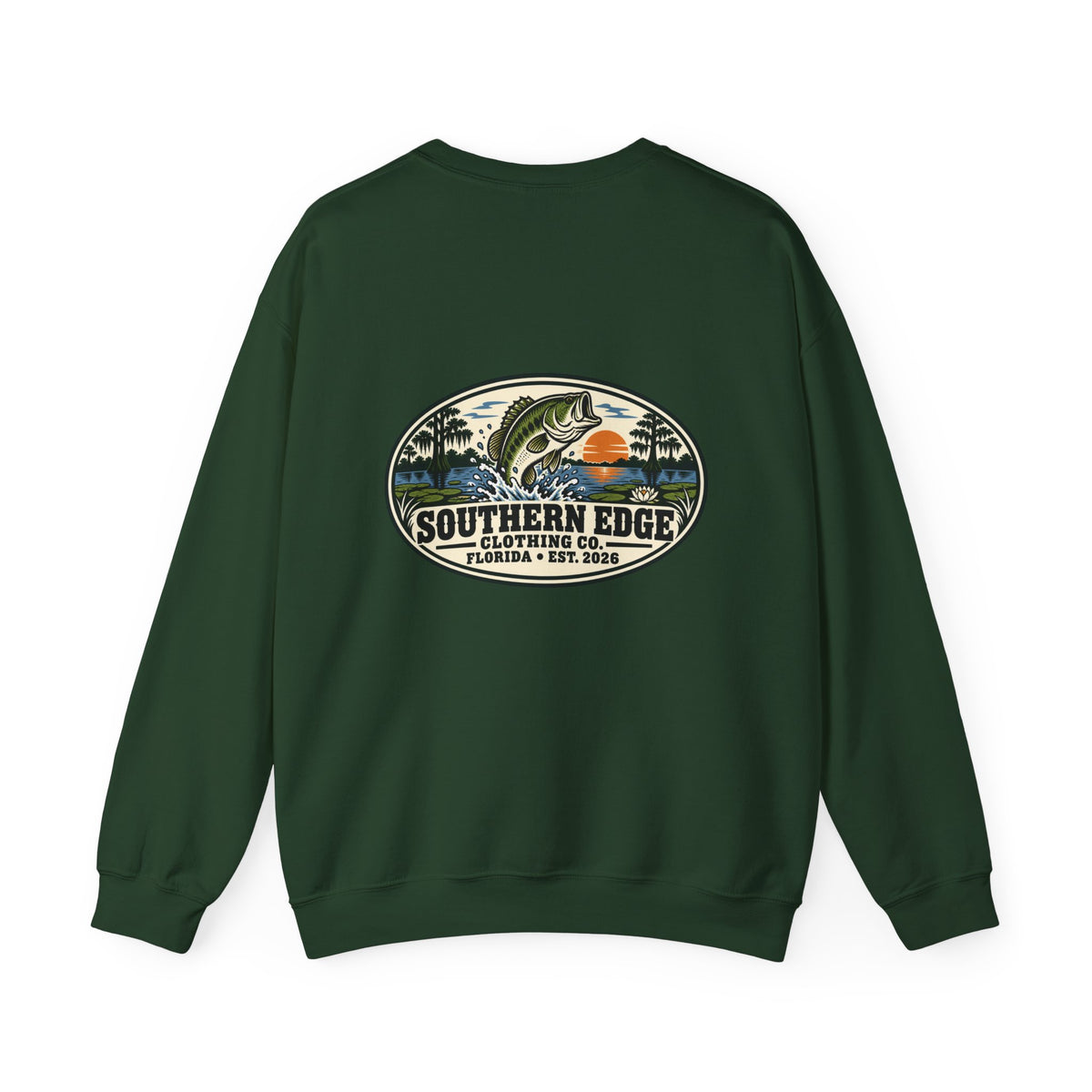 Vintage-Inspired Nature Badge Crewneck Sweatshirt