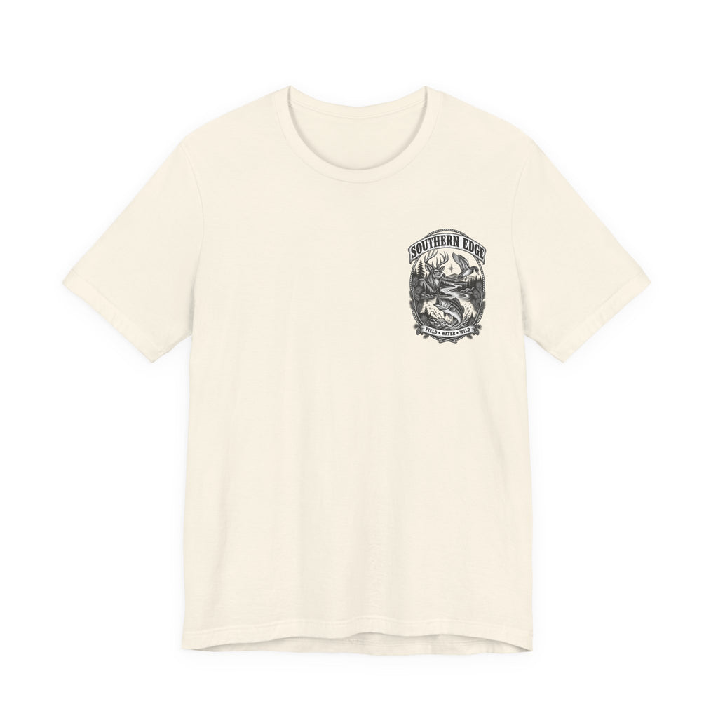 Southern Born Fishing Skull Tee — Vintage Angler Short Sleeve Shirt