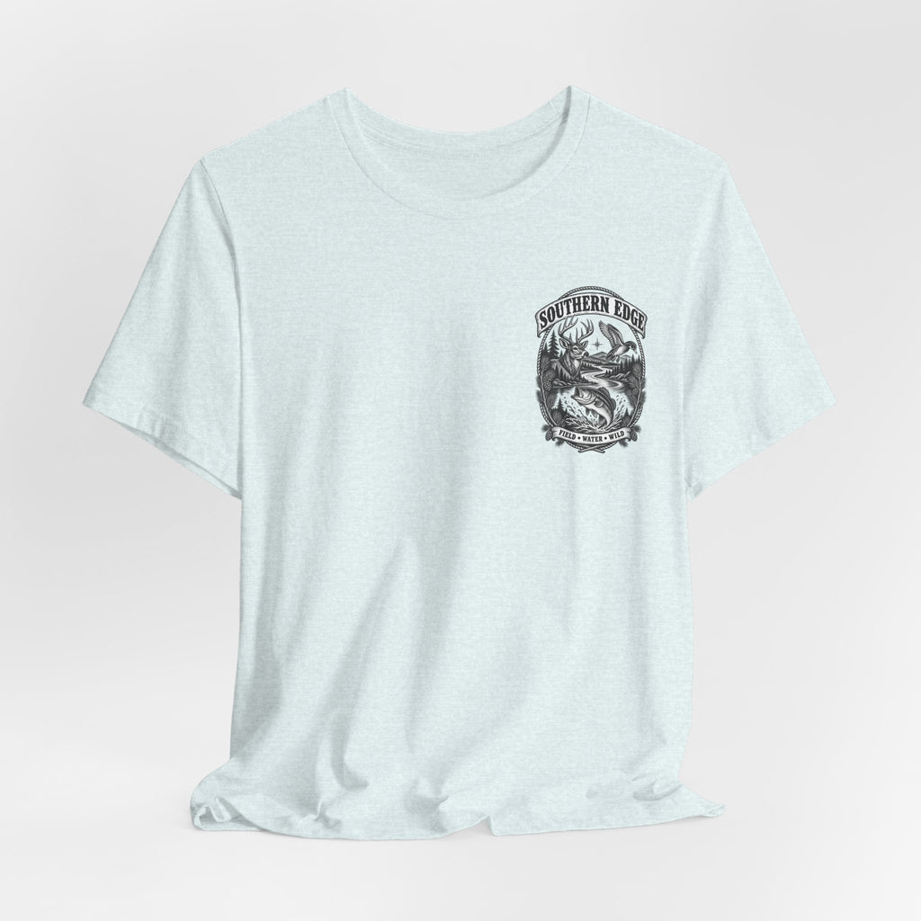 Southern Born Fishing Skull Tee — Vintage Angler Short Sleeve Shirt