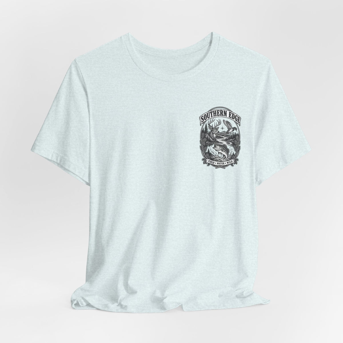 Southern Born Fishing Skull Tee — Vintage Angler Short Sleeve Shirt