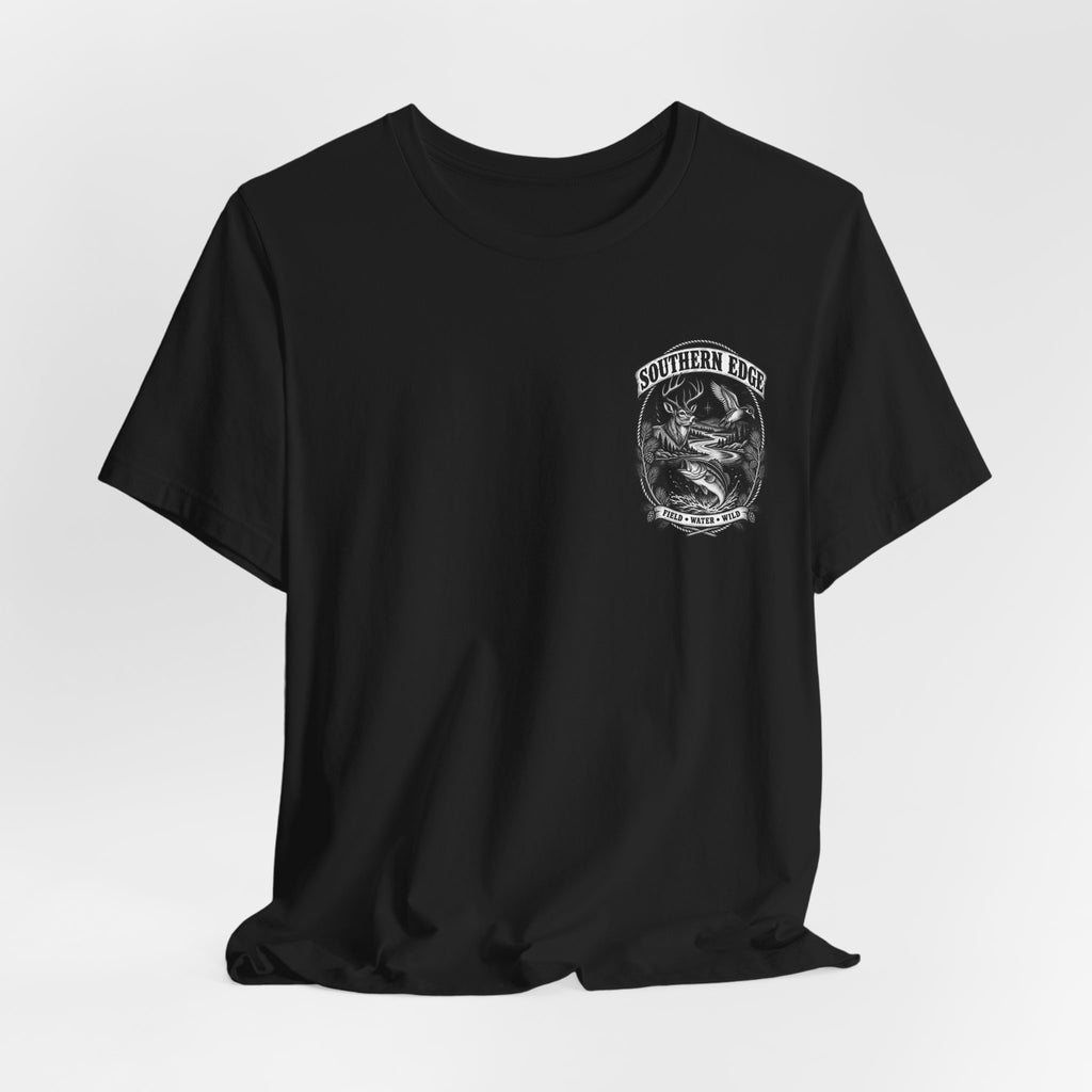 Southern Born Fishing Skull Tee — Vintage Angler Short Sleeve Shirt