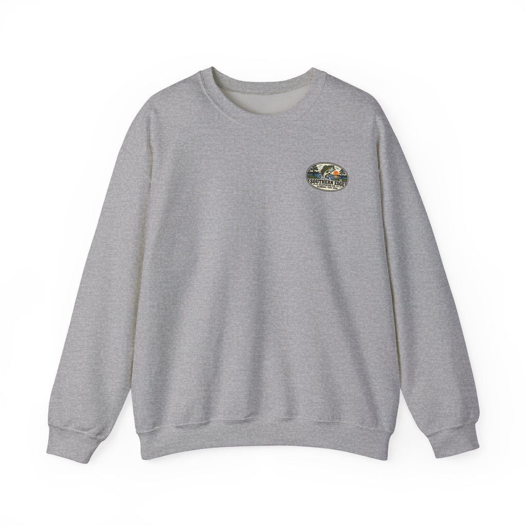 Vintage-Inspired Nature Badge Crewneck Sweatshirt