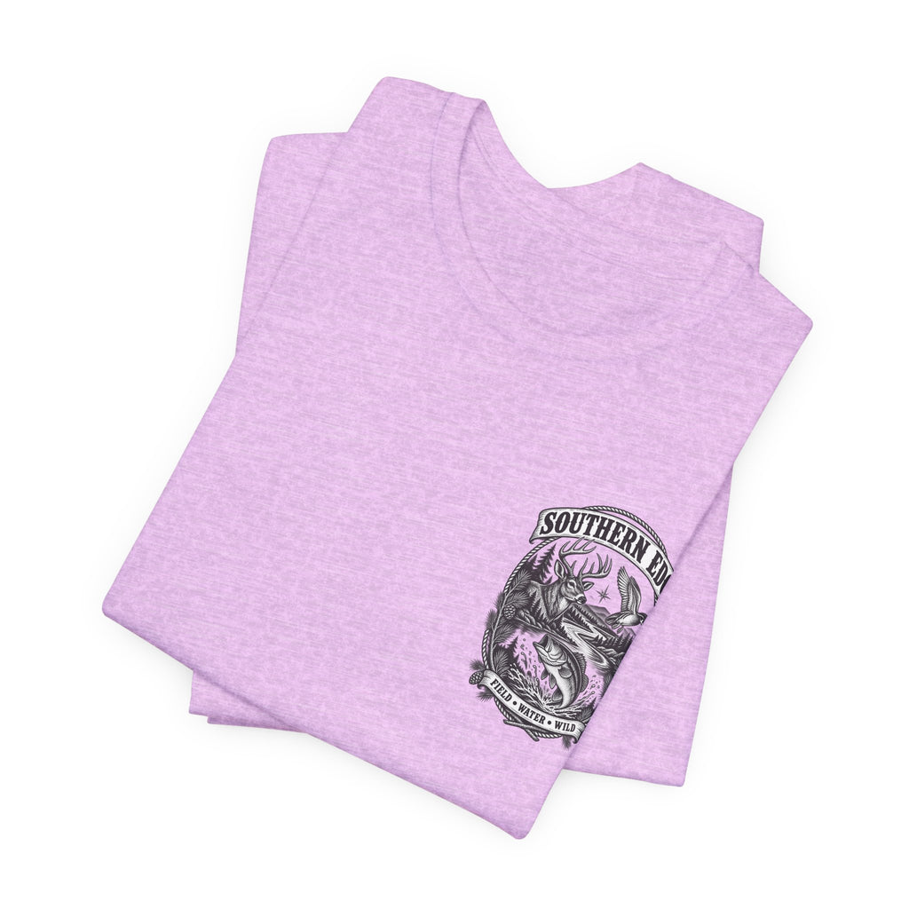 Southern Born Fishing Skull Tee — Vintage Angler Short Sleeve Shirt