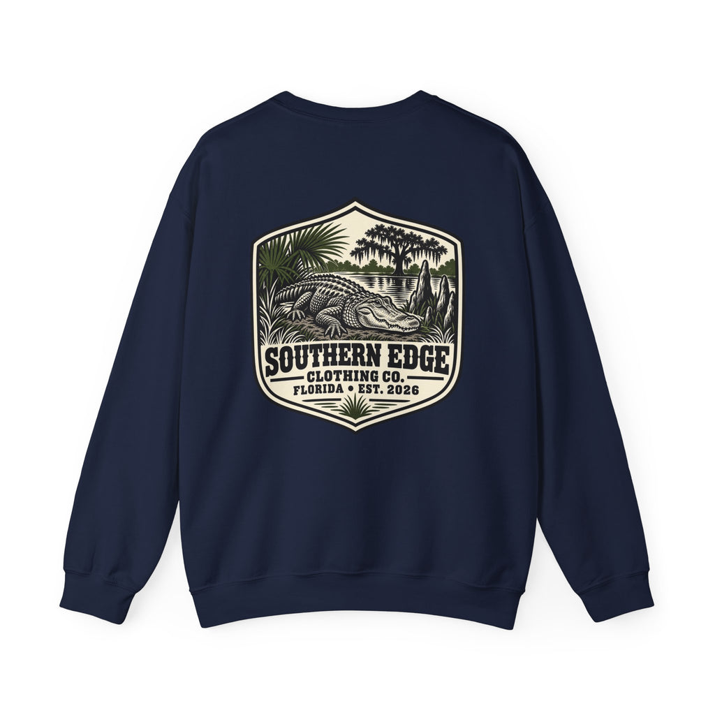 Rustic Mountain Cabin Crewneck Sweatshirt