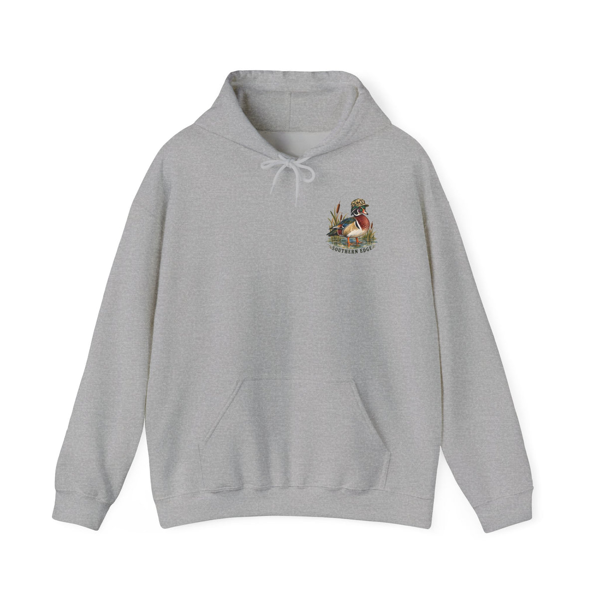 Hoodie — Vintage Cabin Campfire Graphic "Home Away"