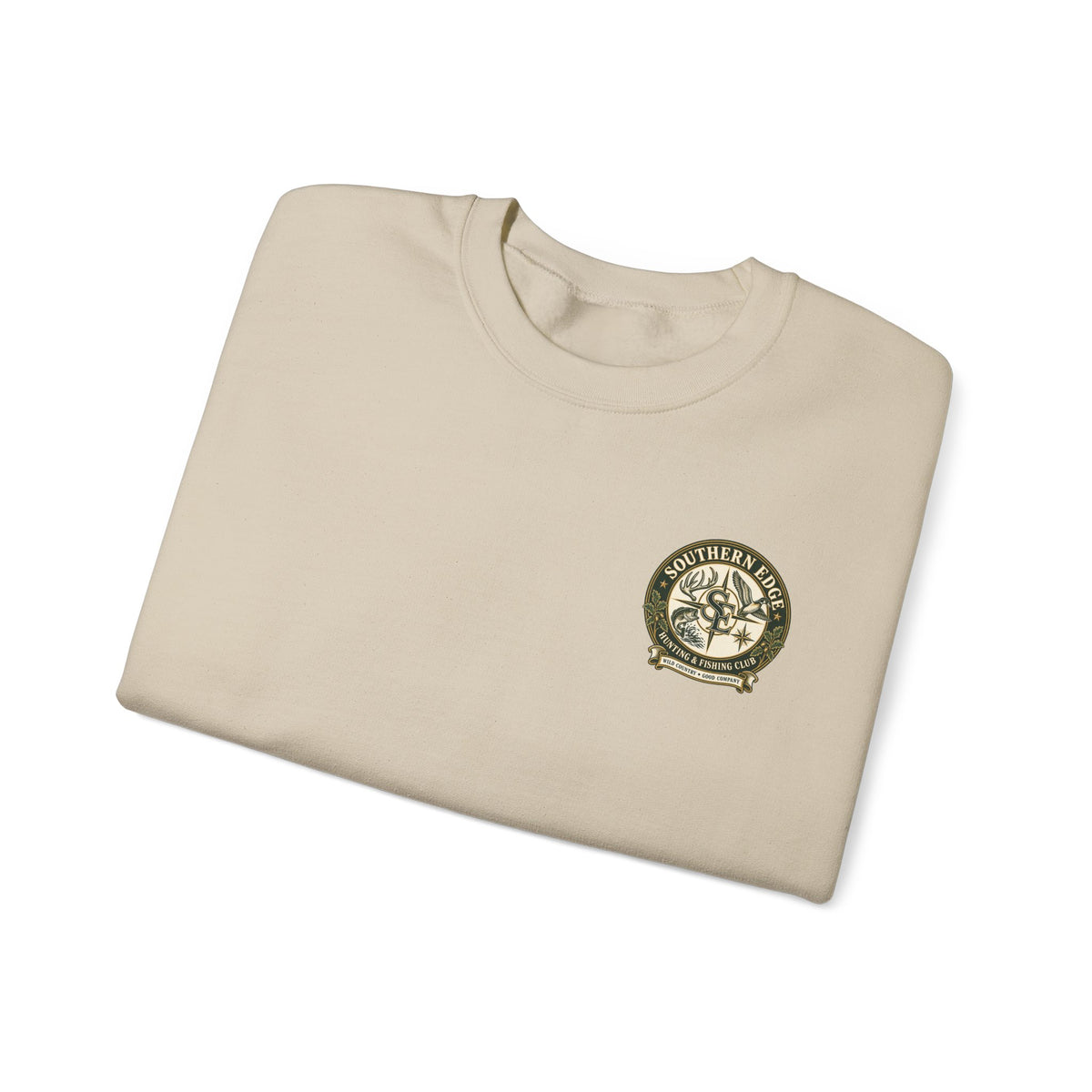 Hunting & Fishing Crewneck Sweatshirt — Southern Edge Club Logo