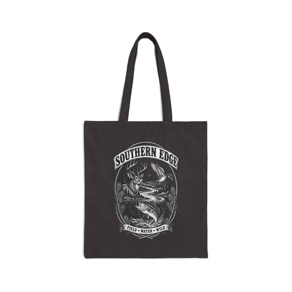 Canvas Tote Bag — Vintage Bear ‘Camp Out’ Graphic Eco Shopper