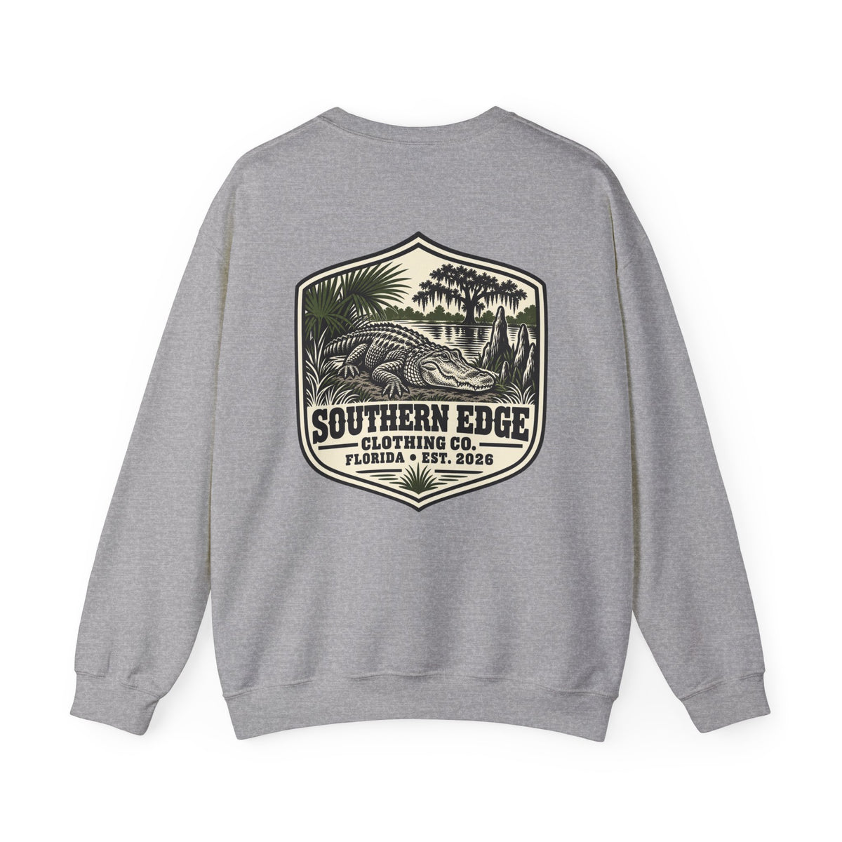 Rustic Mountain Cabin Crewneck Sweatshirt