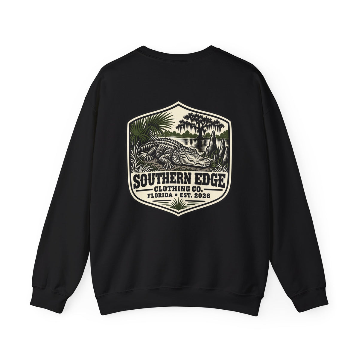 Southern Edge Clothing Co. Florida Vintage Alligator Crewneck Sweatshirt