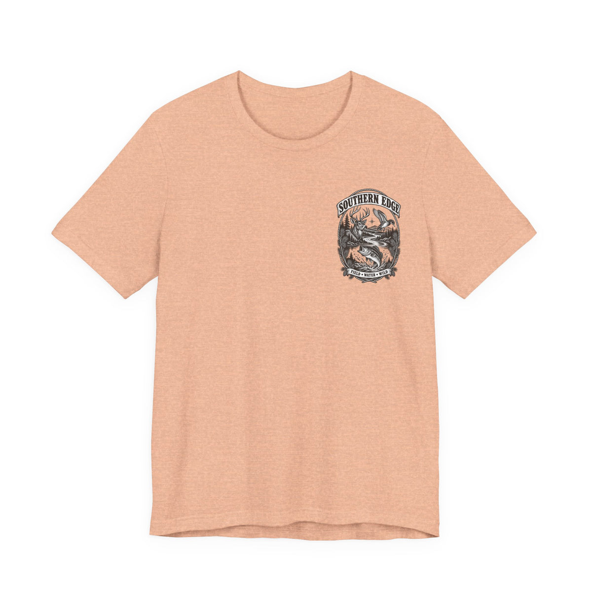 Southern Born Fishing Skull Tee — Vintage Angler Short Sleeve Shirt