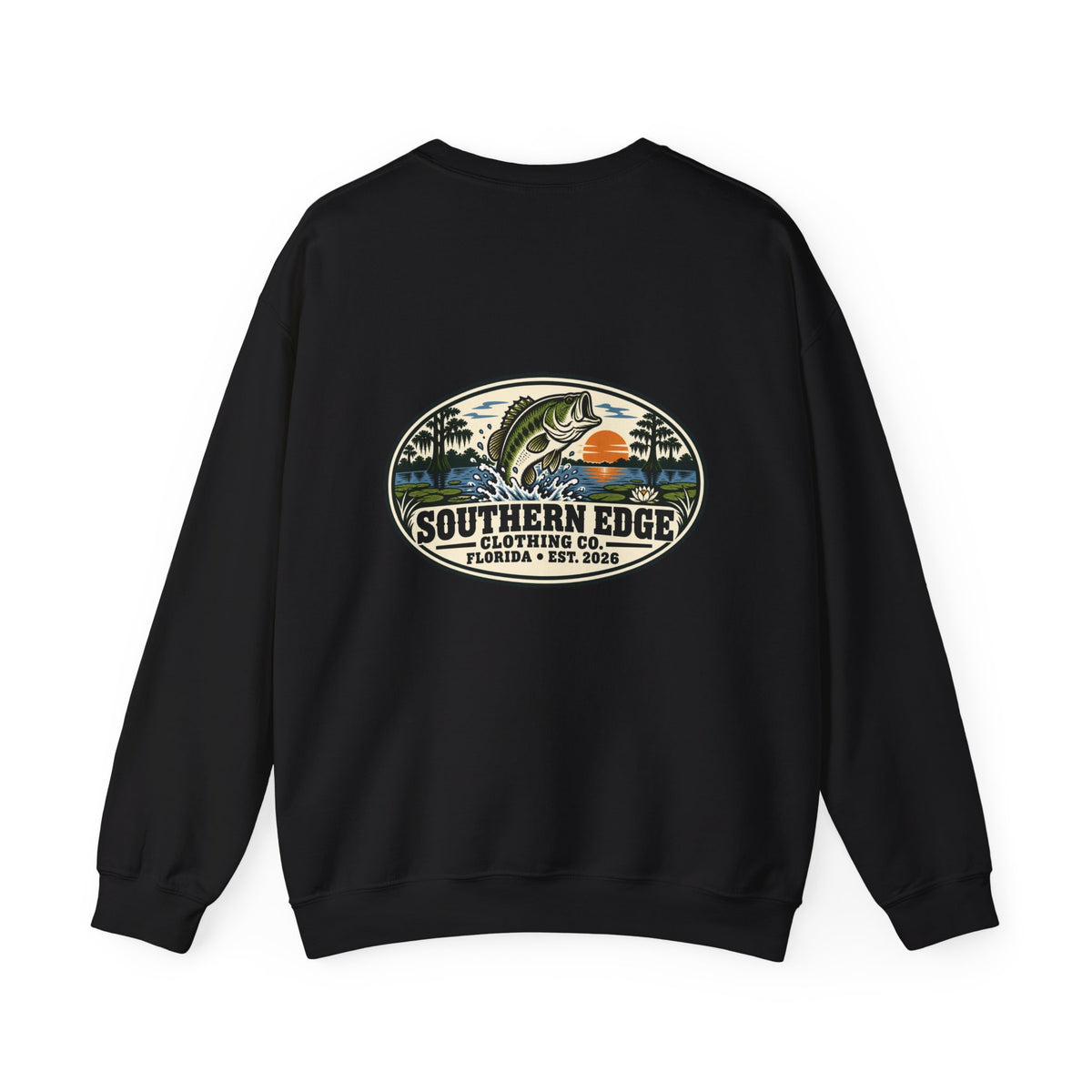 Vintage-Inspired Nature Badge Crewneck Sweatshirt