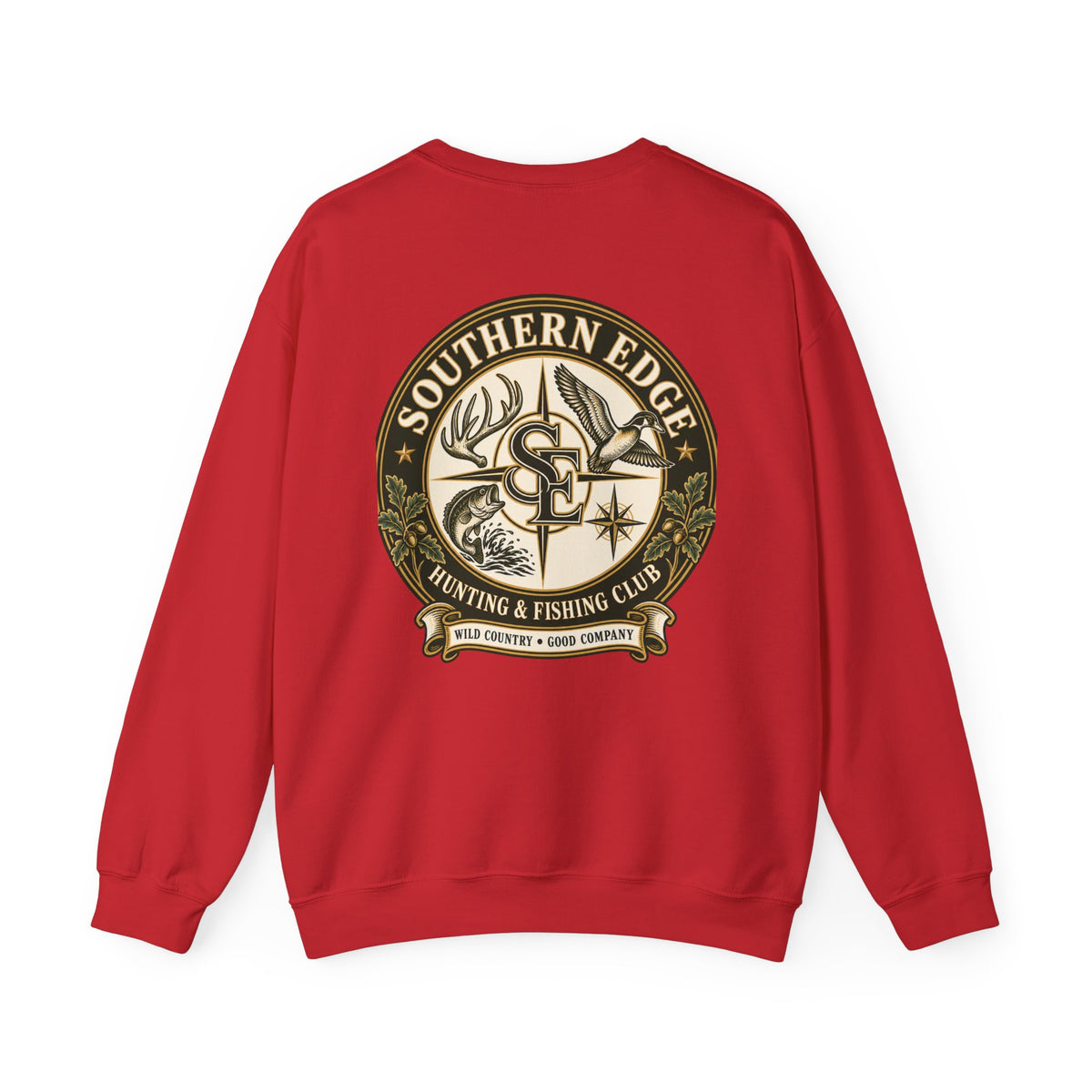 Hunting & Fishing Crewneck Sweatshirt — Southern Edge Club Logo