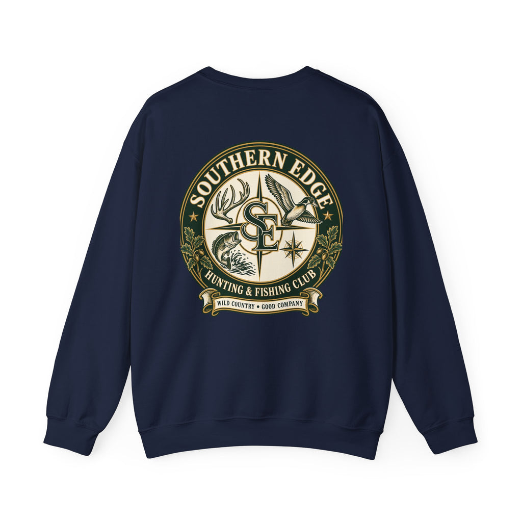 Hunting & Fishing Crewneck Sweatshirt — Southern Edge Club Logo