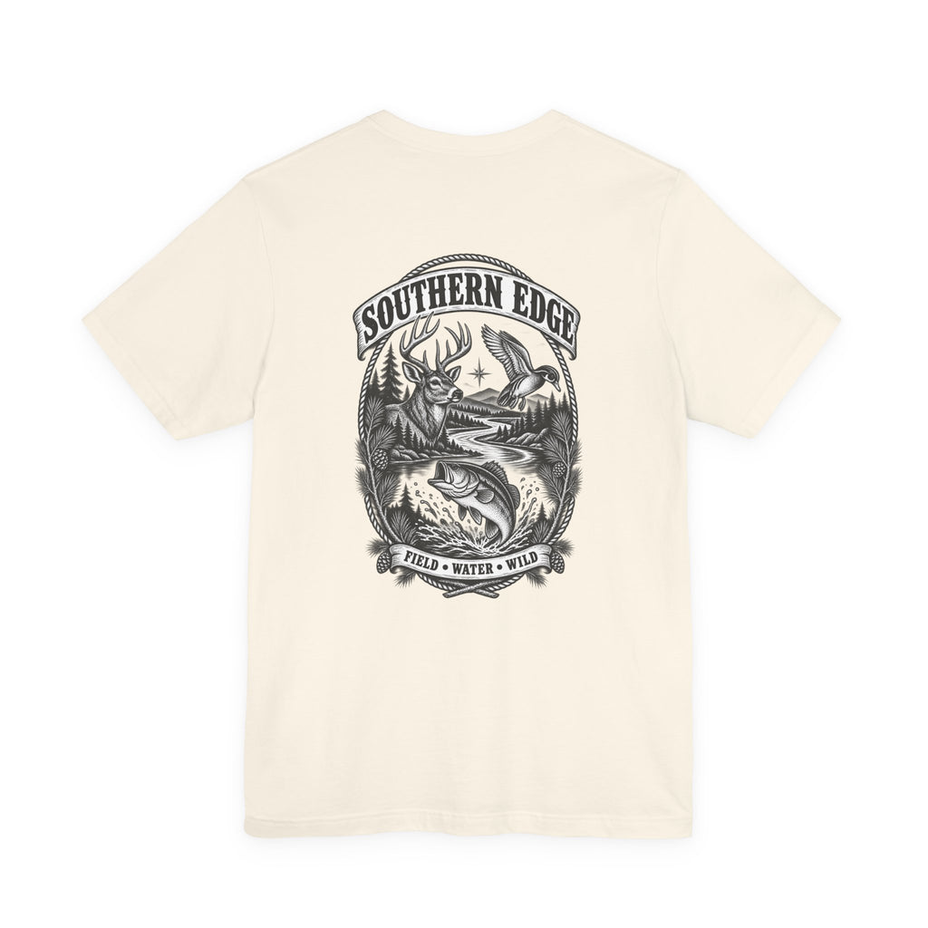 Southern Born Fishing Skull Tee — Vintage Angler Short Sleeve Shirt
