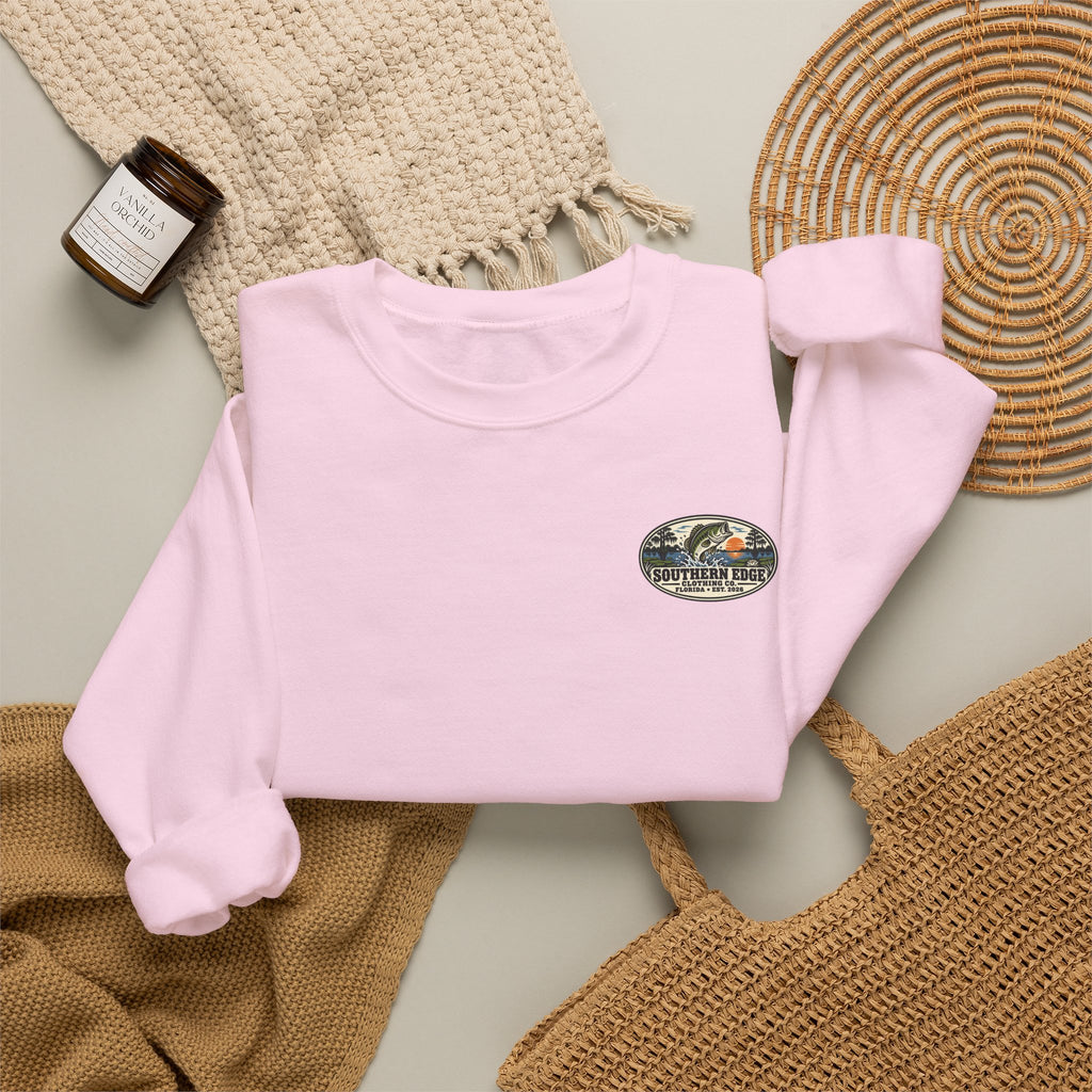 Vintage-Inspired Nature Badge Crewneck Sweatshirt