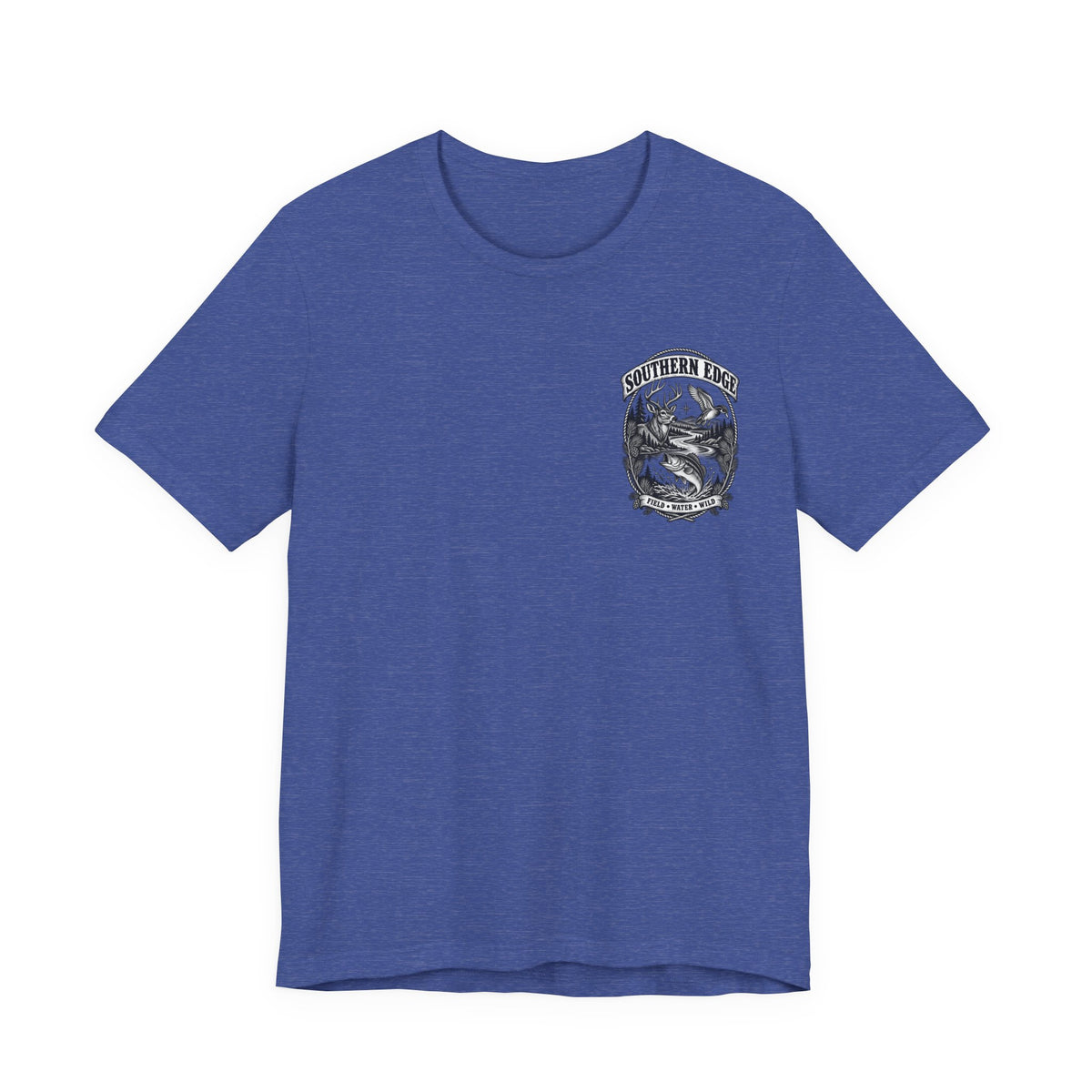 Southern Born Fishing Skull Tee — Vintage Angler Short Sleeve Shirt