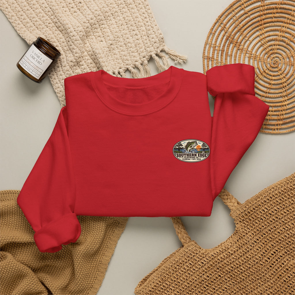 Vintage-Inspired Nature Badge Crewneck Sweatshirt