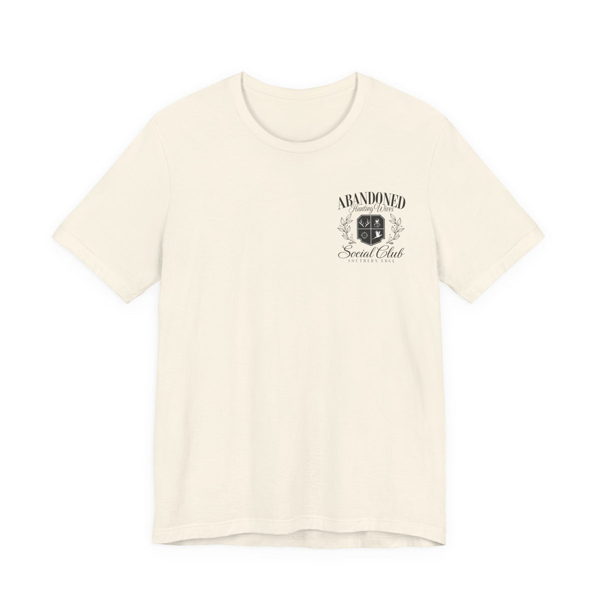 Abandoned Carnival Chest Tee — Vintage Haunted Theme Pocket T‑Shirt