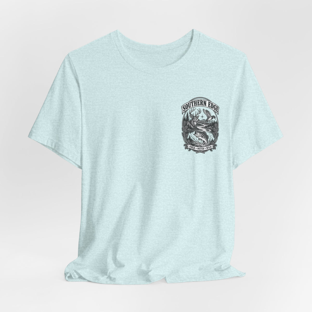 Southern Born Fishing Skull Tee — Vintage Angler Short Sleeve Shirt
