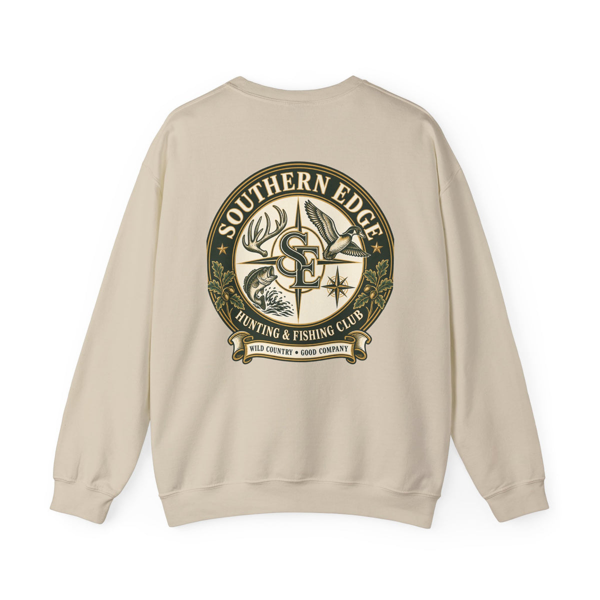 Hunting & Fishing Crewneck Sweatshirt — Southern Edge Club Logo