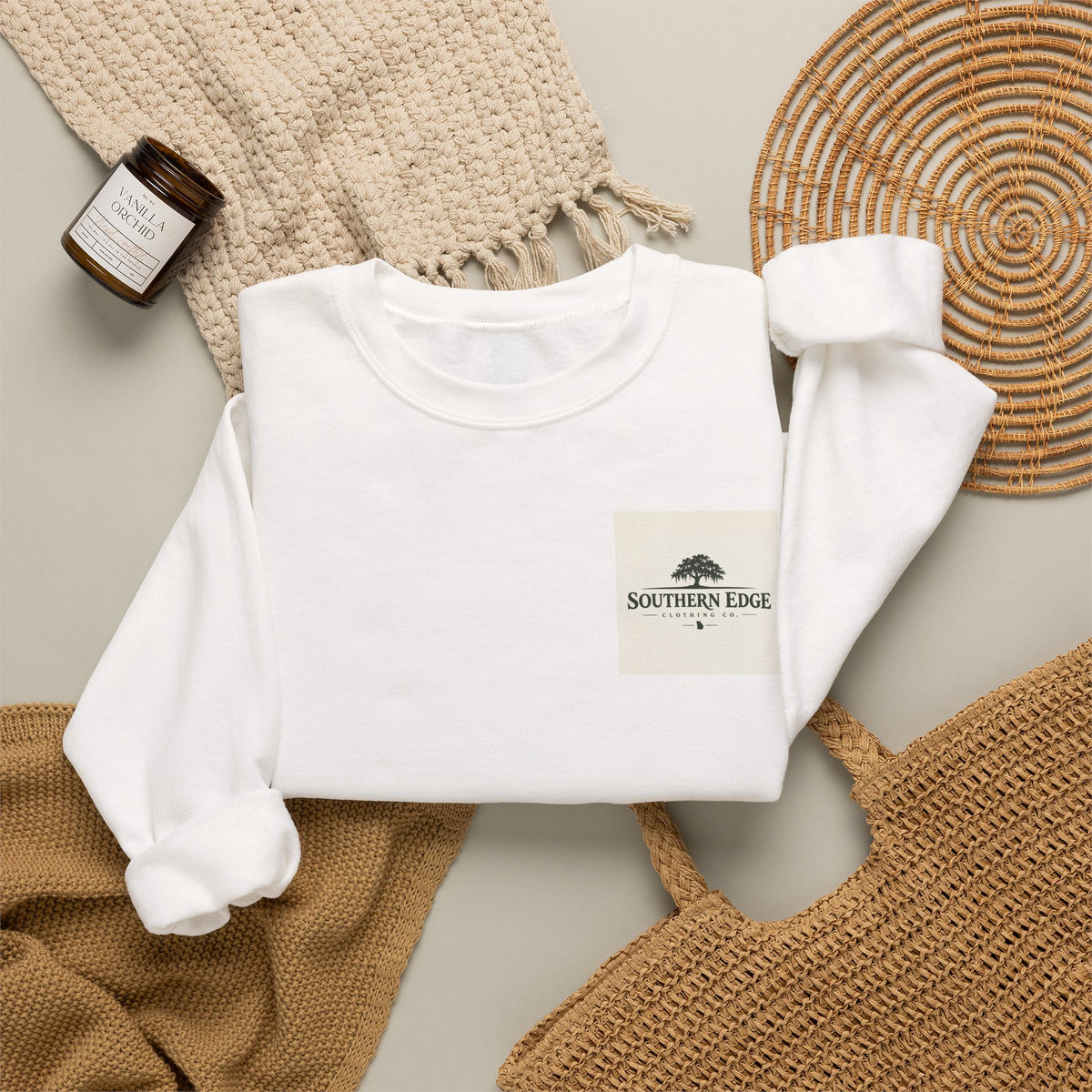 Crewneck Sweatshirt — Southern Edge Logo Pocket Design