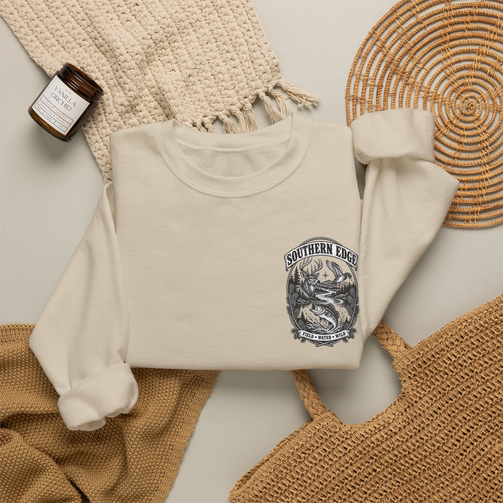 Mountain Life Crewneck Sweatshirt — Vintage Outdoors Graphic