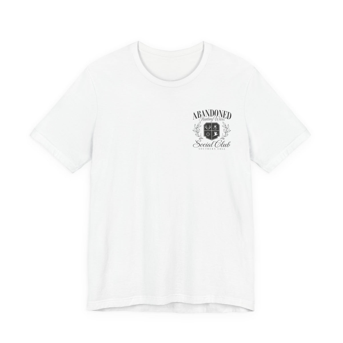 Abandoned Carnival Chest Tee — Vintage Haunted Theme Pocket T‑Shirt