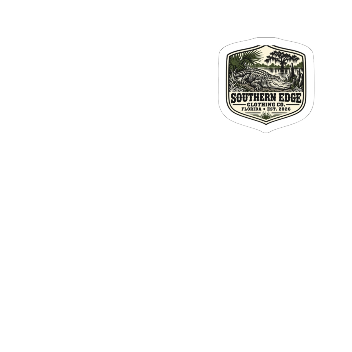 Southern Edge Vintage Badge Sticker — Kiss-Cut Outdoor Logo Sticker