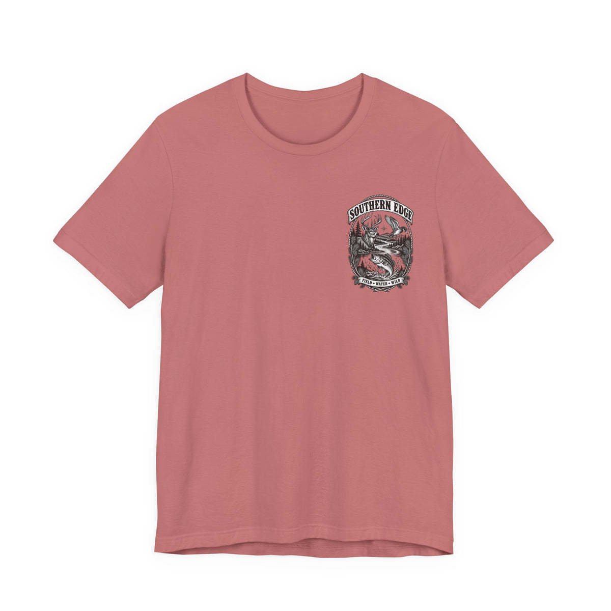 Southern Born Fishing Skull Tee — Vintage Angler Short Sleeve Shirt