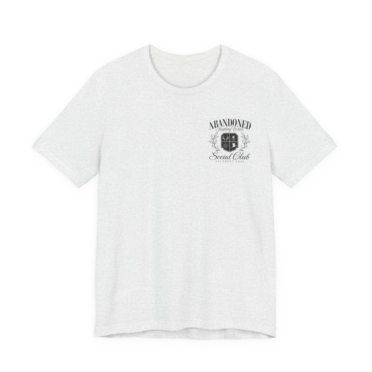 Abandoned Carnival Chest Tee — Vintage Haunted Theme Pocket T‑Shirt