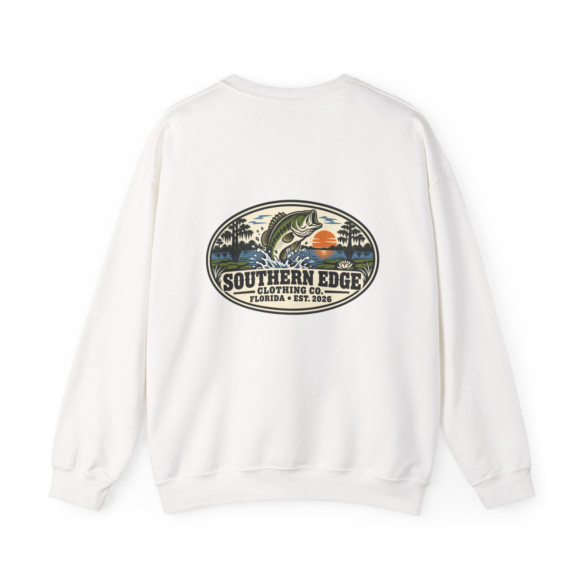 Vintage-Inspired Nature Badge Crewneck Sweatshirt