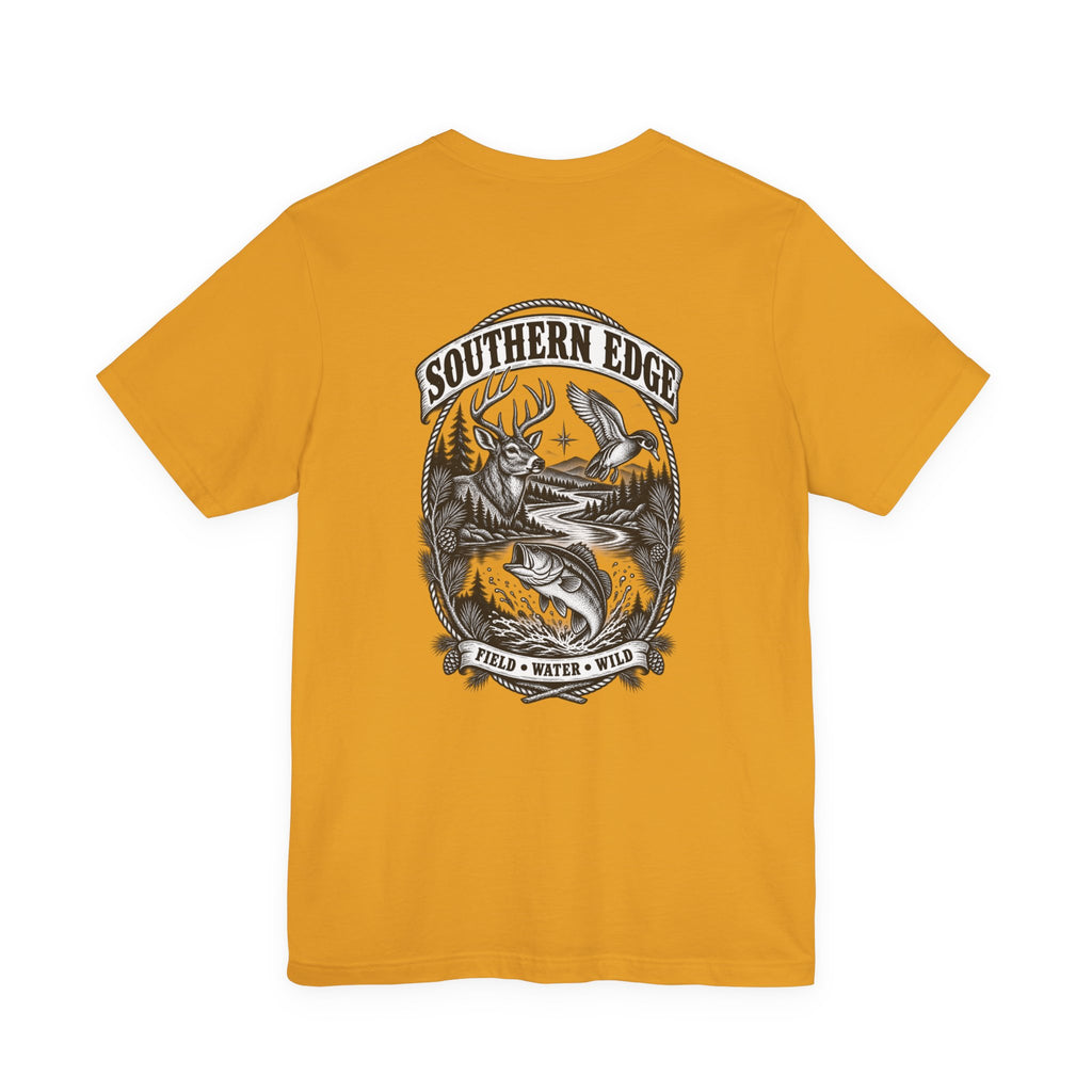Southern Born Fishing Skull Tee — Vintage Angler Short Sleeve Shirt