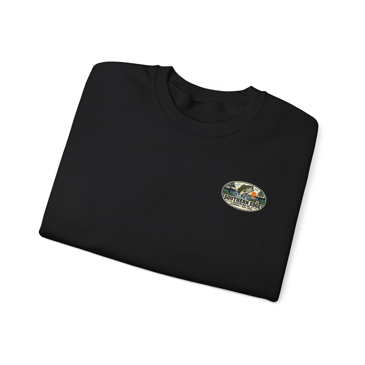 Vintage-Inspired Nature Badge Crewneck Sweatshirt