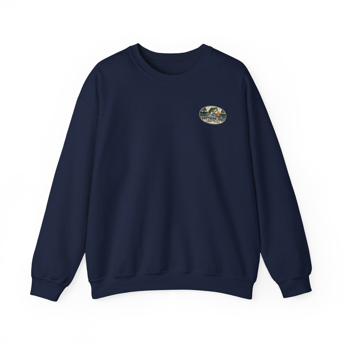 Vintage-Inspired Nature Badge Crewneck Sweatshirt