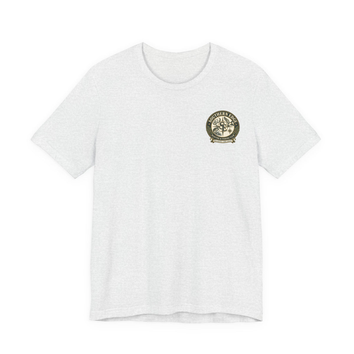 Adventure Patch Tee — 'Campfire Crew' Emblem Short Sleeve T-Shirt