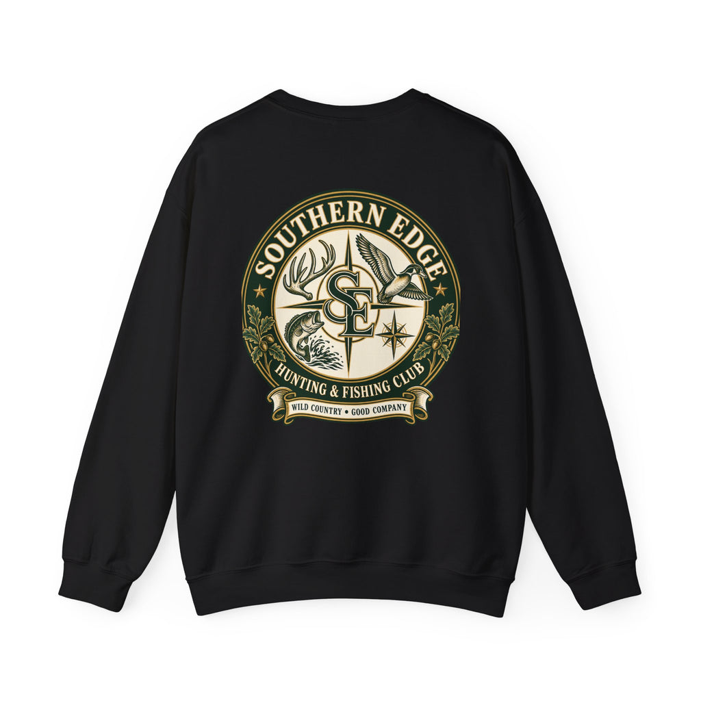 Hunting & Fishing Crewneck Sweatshirt — Southern Edge Club Logo