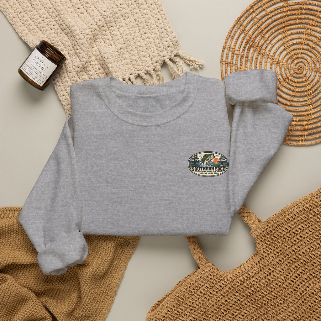 Vintage-Inspired Nature Badge Crewneck Sweatshirt