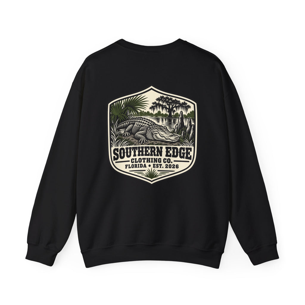 Rustic Mountain Cabin Crewneck Sweatshirt