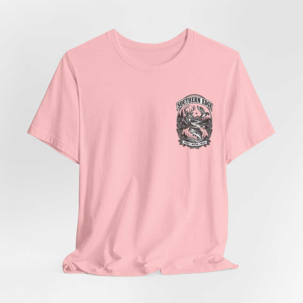 Southern Born Fishing Skull Tee — Vintage Angler Short Sleeve Shirt