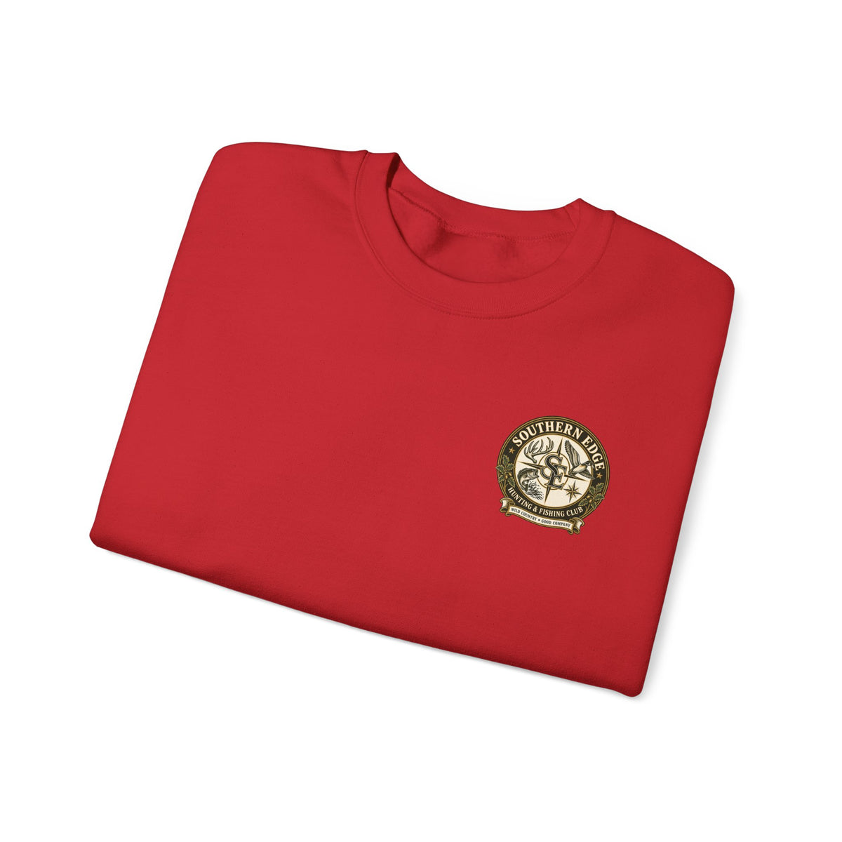 Hunting & Fishing Crewneck Sweatshirt — Southern Edge Club Logo