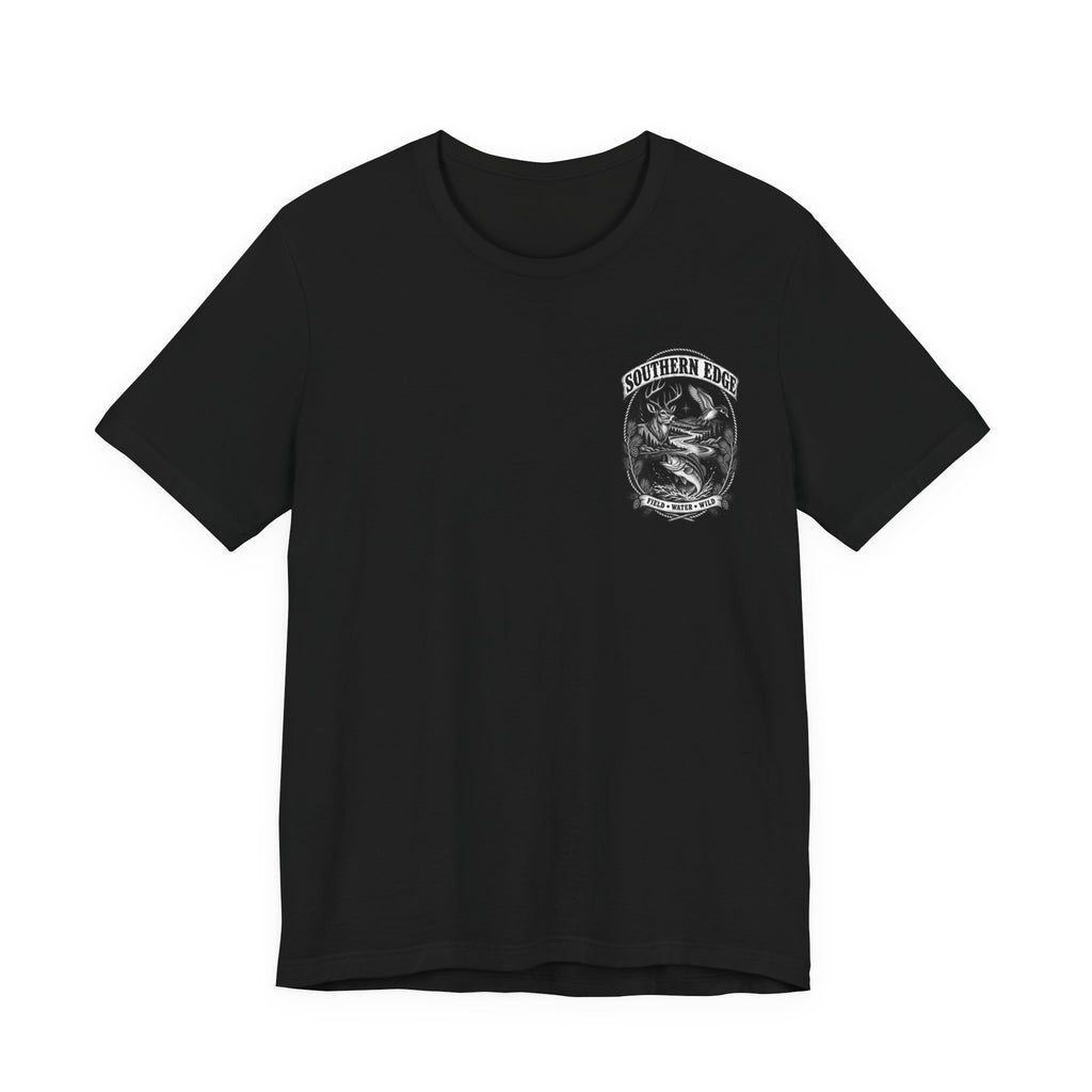 Southern Born Fishing Skull Tee — Vintage Angler Short Sleeve Shirt