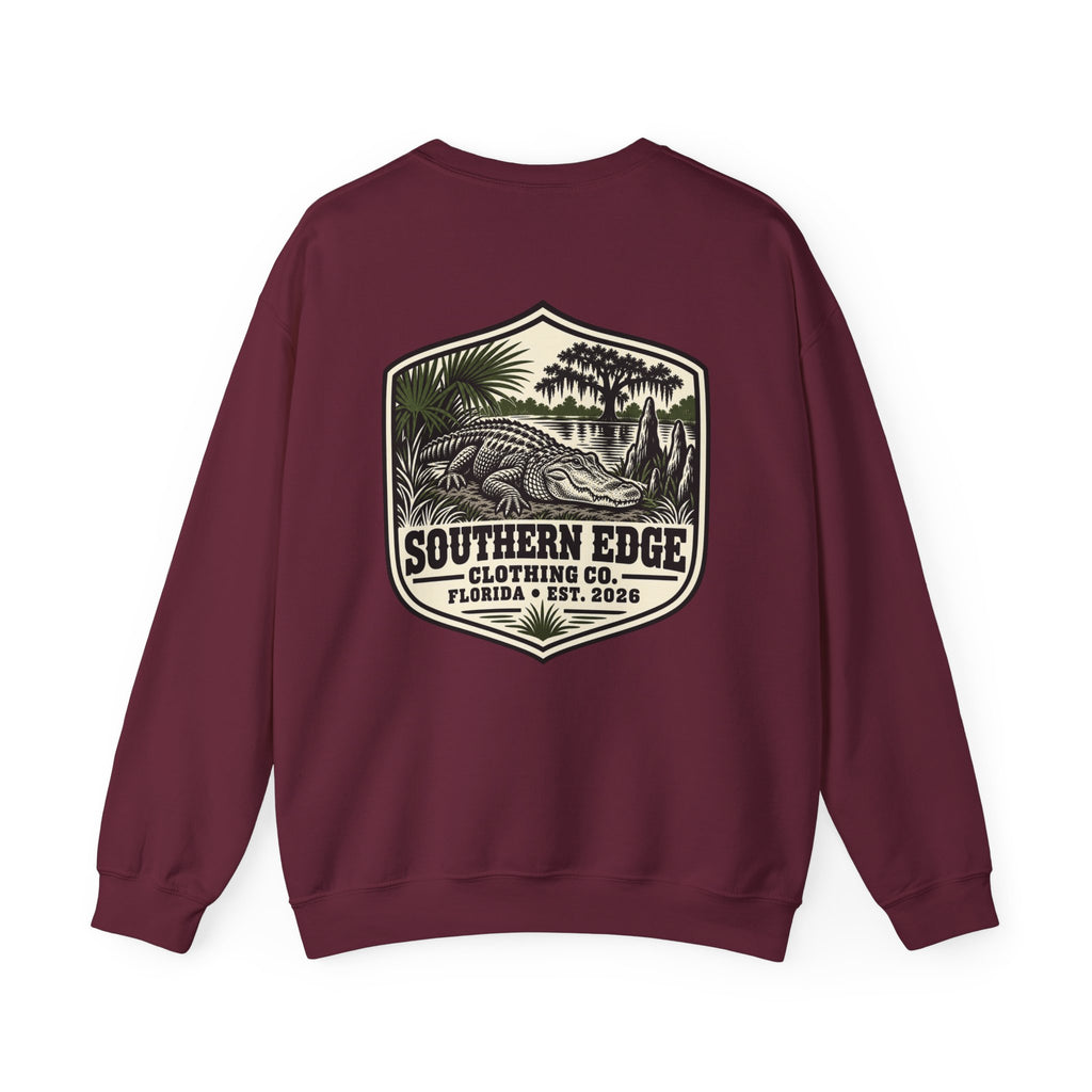 Rustic Mountain Cabin Crewneck Sweatshirt