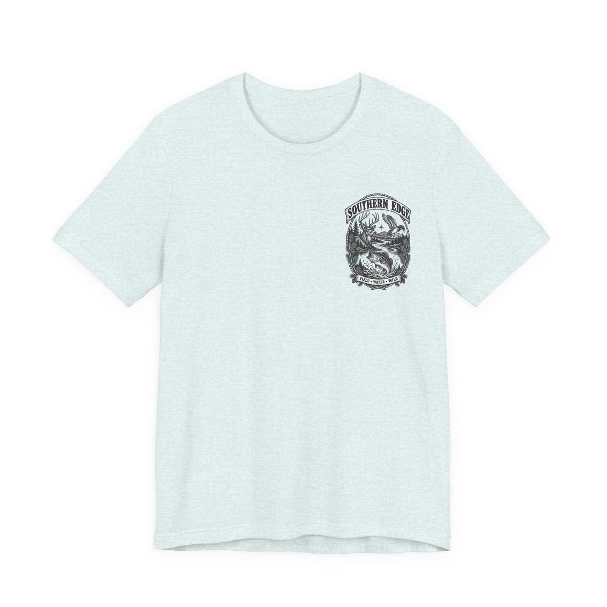 Southern Born Fishing Skull Tee — Vintage Angler Short Sleeve Shirt