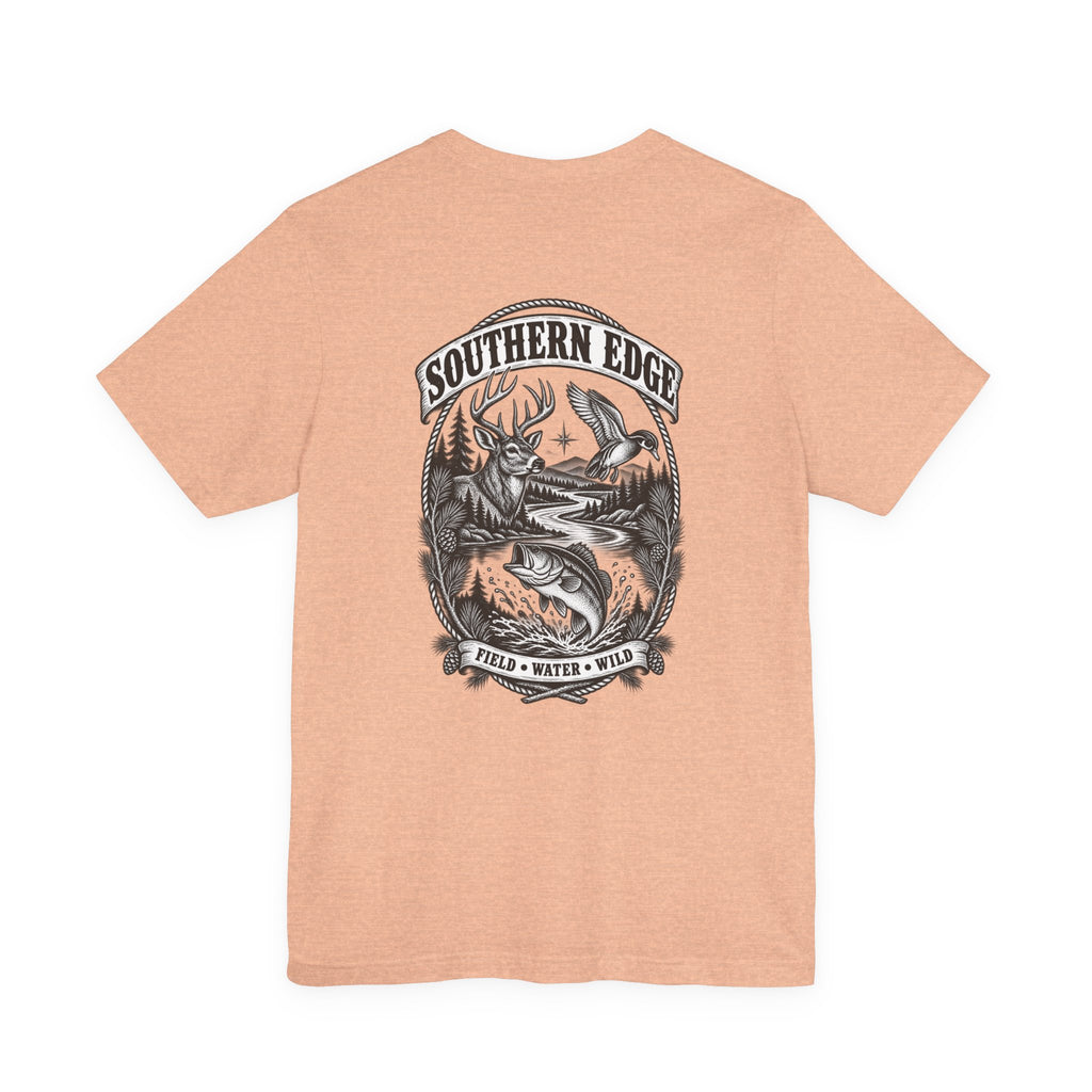 Southern Born Fishing Skull Tee — Vintage Angler Short Sleeve Shirt