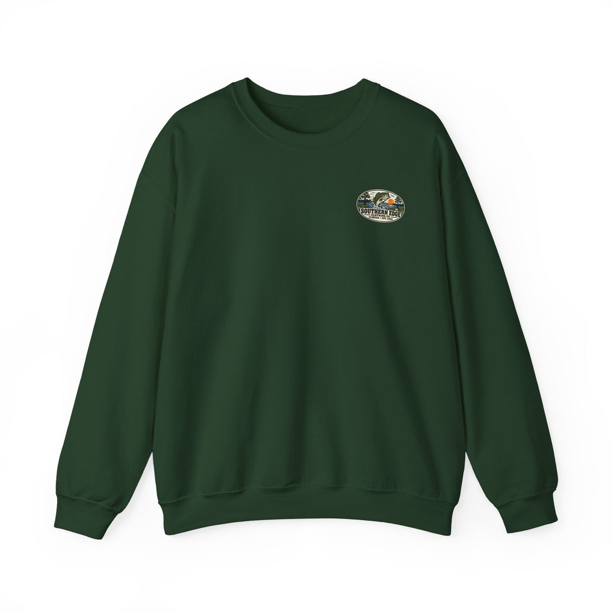 Vintage-Inspired Nature Badge Crewneck Sweatshirt