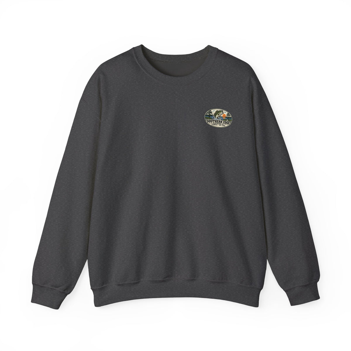 Vintage-Inspired Nature Badge Crewneck Sweatshirt