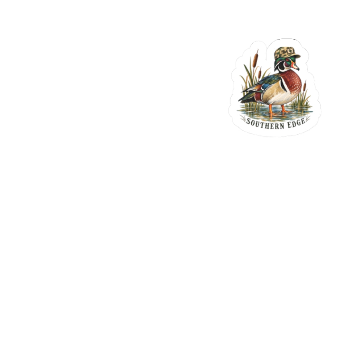 Wood Duck Sticker — 'Southern Edge' Outdoor Wildlife Kiss-Cut Decal