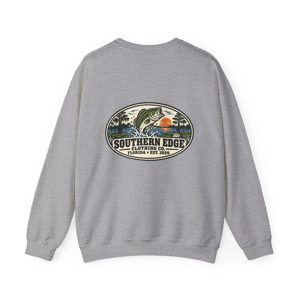 Vintage-Inspired Nature Badge Crewneck Sweatshirt